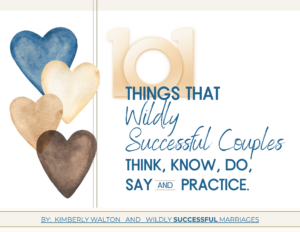101 Things That Wildly Successful Couples booklet-blue cover